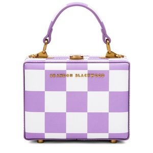 Brandon Blackwood Mini Kendrick Check-Print Box Bag